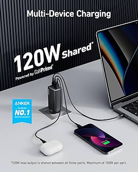 Anker 737 充電器Charger GaNPrime 120W Anker 737 Charger (GaNPrime 120W) (USB PD 充電器 USB-A & USB